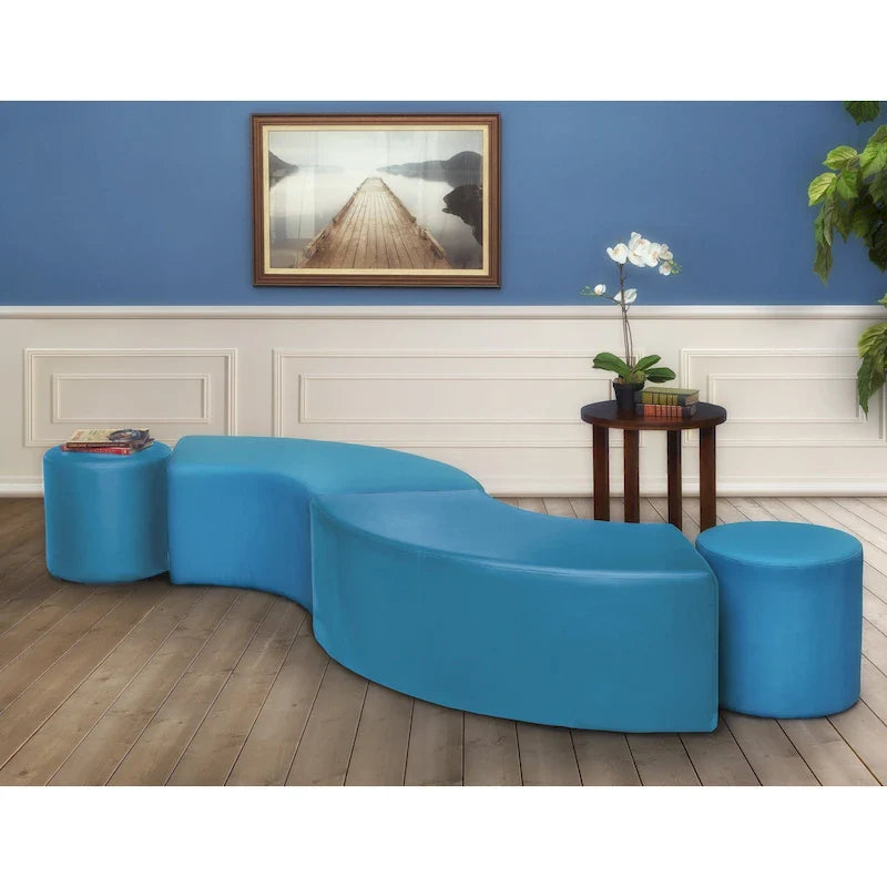 Aurora Curved Indoor Ottoman (Set of 2)