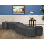 Aurora Curved Indoor Ottoman (Set of 2)
