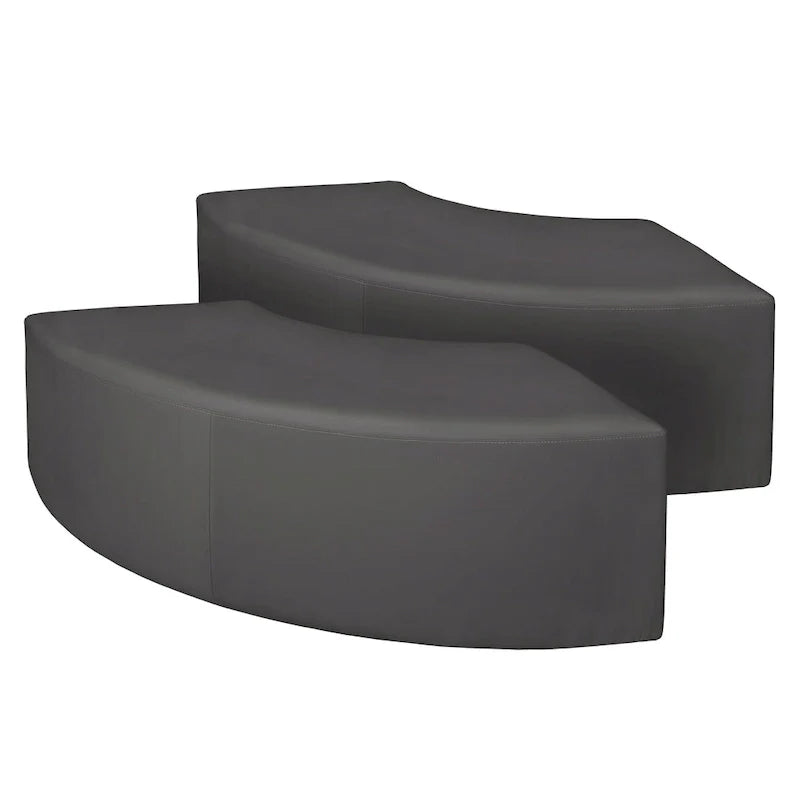 Aurora Curved Indoor Ottoman (Set of 2)