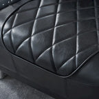 Art Leon IndustrIal Retro Top Grain Leather & Aluminum Accent Chair