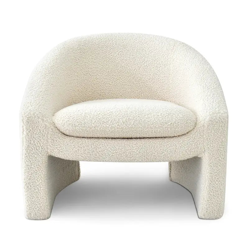 Upholstered Barrel Accent Chair