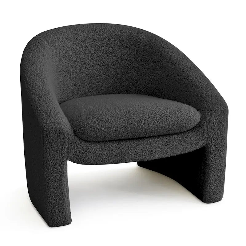 Upholstered Barrel Accent Chair