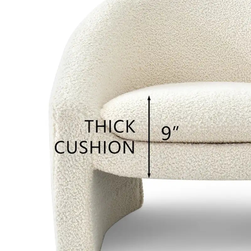 Upholstered Barrel Accent Chair