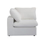 160 in. Free Combination Overstuffed Down Filled Comfort Linen U-shape 6-Seat Sofa Modular Sectional with Ottoman