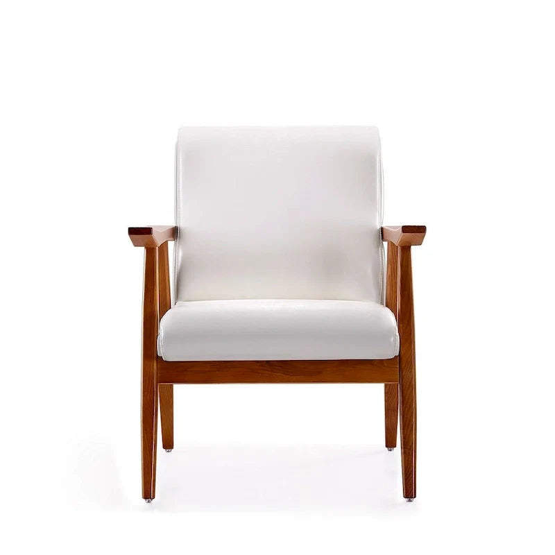 Manhattan Comfort ArchDuke Amber Faux Leather Accent Chair