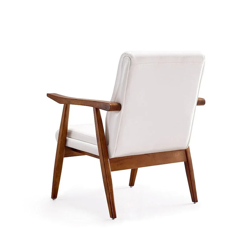 Manhattan Comfort ArchDuke Amber Faux Leather Accent Chair