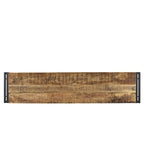 Timbergirl Handmade Reclaimed Wood and Metal Bench (India)