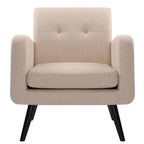 Mid Century Fabric Modern Accent Chair Armchair