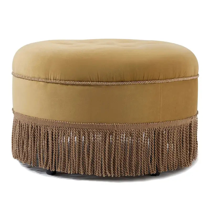 Yolanda 24 Upholstered Round Accent Ottoman