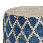 WYNDENHALL Nesbitt Boho Round Pouf, Natural Woven Braided Jute