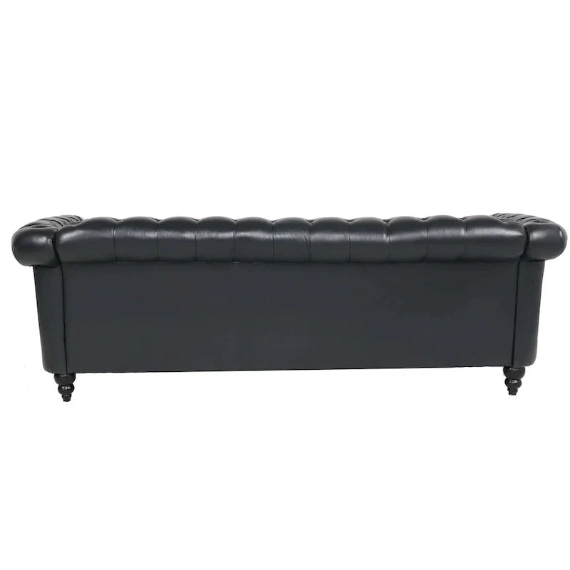 Comfortable 3-Seater Sofa with Fashion Striped Seat Cushion