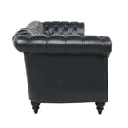 Comfortable 3-Seater Sofa with Fashion Striped Seat Cushion