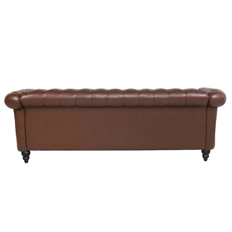 Comfortable 3-Seater Sofa with Fashion Striped Seat Cushion