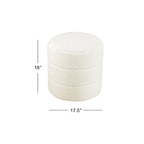 HomePop Upholstered Round Ottoman