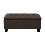 Mid-Century Modern Tufted Storage Lift Top Bench