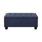 Mid-Century Modern Tufted Storage Lift Top Bench
