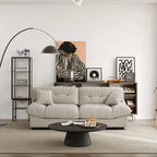 89 Suede Sectional Sofa Cloud Shape Couch for Living Room