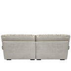 89 Suede Sectional Sofa Cloud Shape Couch for Living Room