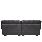 89 Suede Sectional Sofa Cloud Shape Couch for Living Room