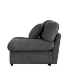 89 Suede Sectional Sofa Cloud Shape Couch for Living Room