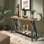 Bryson Rustic X-Base Sofa Entryway Table by iNSPIRE Q Classic