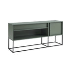 DH BASIC Modern 60-inch 16 Colors LED TV Stand with One Drawer and Metal Legs by Denhour