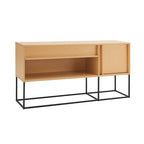 DH BASIC Modern 60-inch 16 Colors LED TV Stand with One Drawer and Metal Legs by Denhour