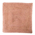 The Curated Nomad Faxon Textured Jute Pouf/ Floor Pillow