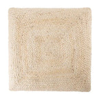 The Curated Nomad Faxon Textured Jute Pouf/ Floor Pillow