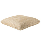 The Curated Nomad Faxon Textured Jute Pouf/ Floor Pillow