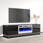 Shu WH-EF Electric Fireplace 71 TV Stand