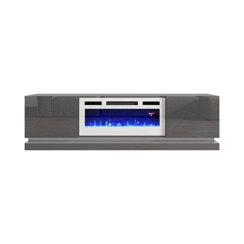 Shu WH-EF Electric Fireplace 71 TV Stand