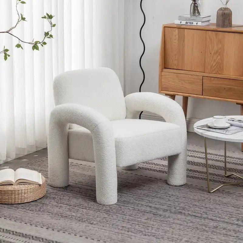 SEYNAR Modern Unique Design Upholstered Accent Chair for Living Room