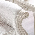 Furniture of America Clarissa Traditional Arm Chair with Button Tufted Back and Accent Pillow