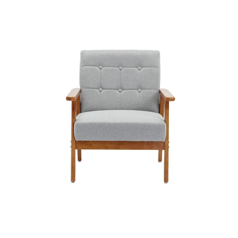 Mid-Century Modern Accent solid wood chair, for Living Room Bedroom Studio chair