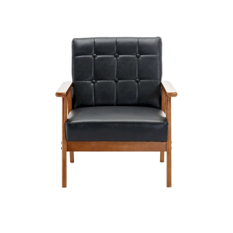 Mid-Century Modern Accent solid wood chair, for Living Room Bedroom Studio chair