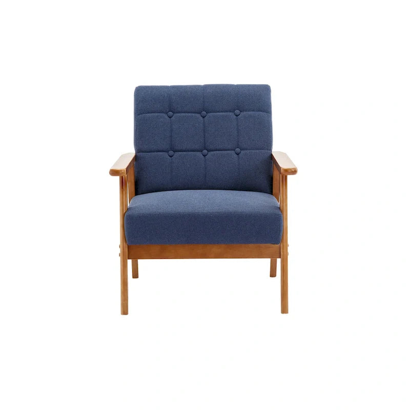 Mid-Century Modern Accent solid wood chair, for Living Room Bedroom Studio chair
