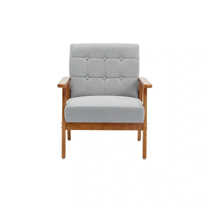 Mid-Century Modern Accent solid wood chair, for Living Room Bedroom Studio chair
