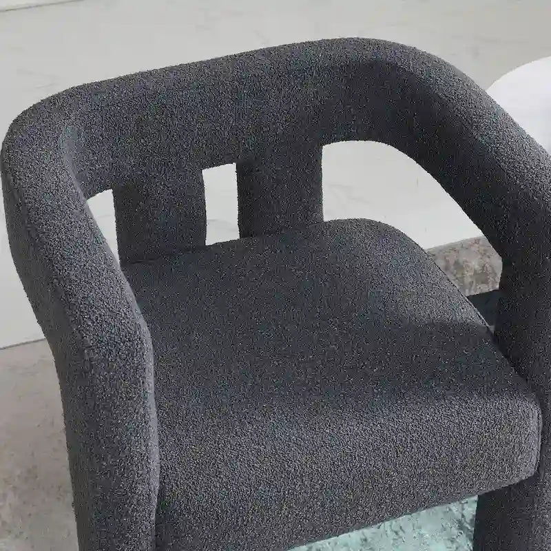 KINWELL 24 Wide Boucle Upholstered Armchair (Set of 2)