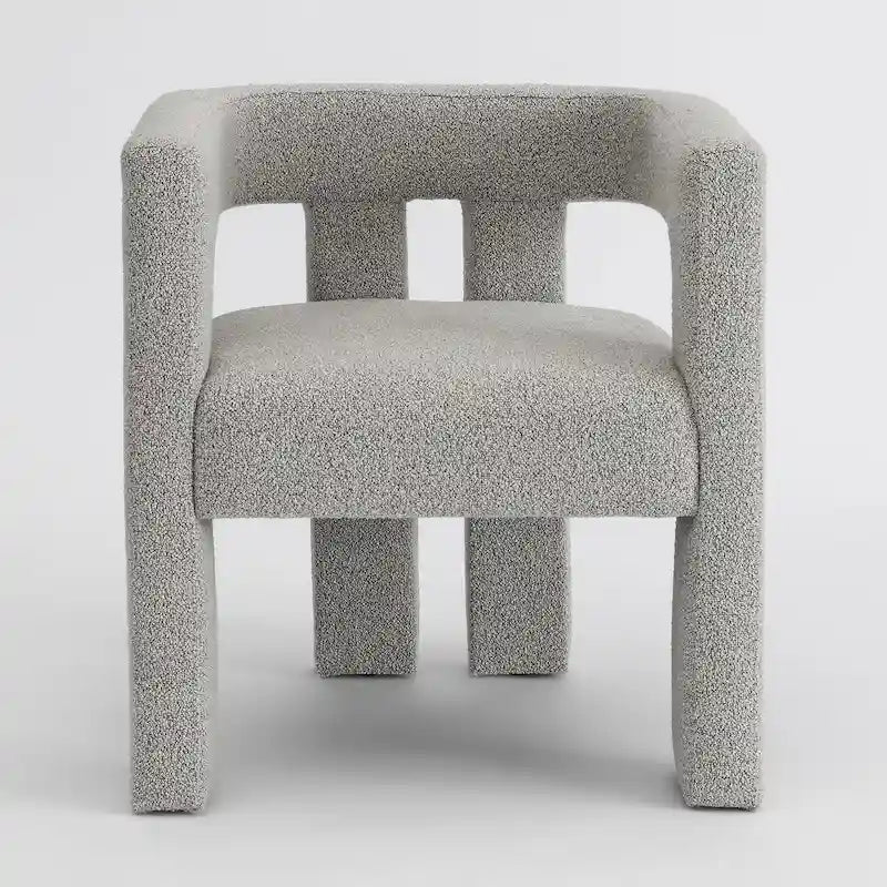 KINWELL 24 Wide Boucle Upholstered Armchair (Set of 2)