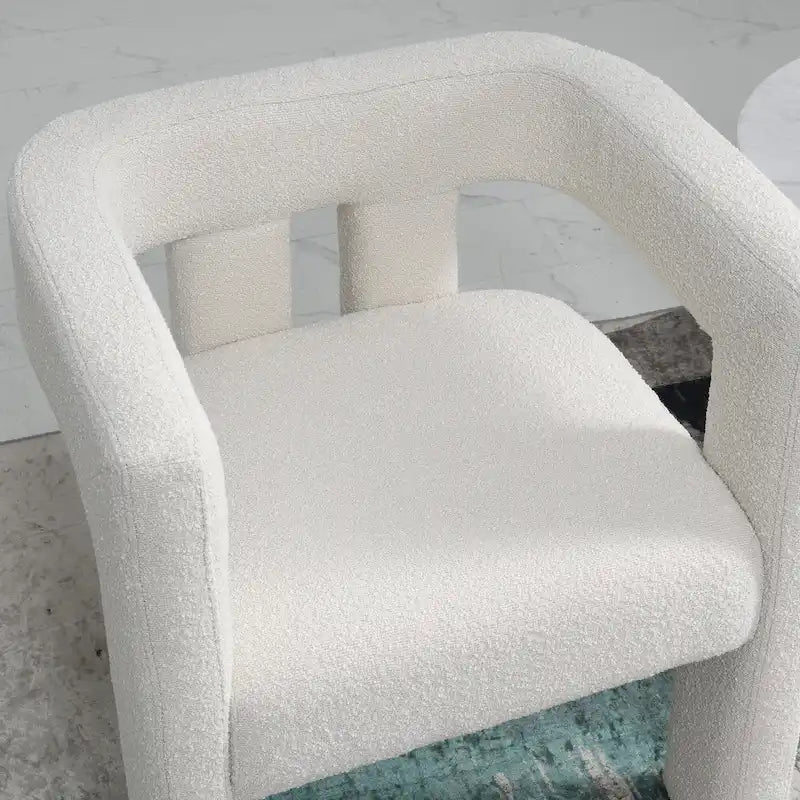 KINWELL 24 Wide Boucle Upholstered Armchair (Set of 2)