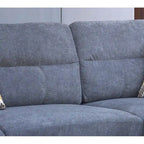 Diego 103.5 Fabric Sectional Sofa with Right Facing Chaise, Storage Ottoman, and 2 Accent Pillows