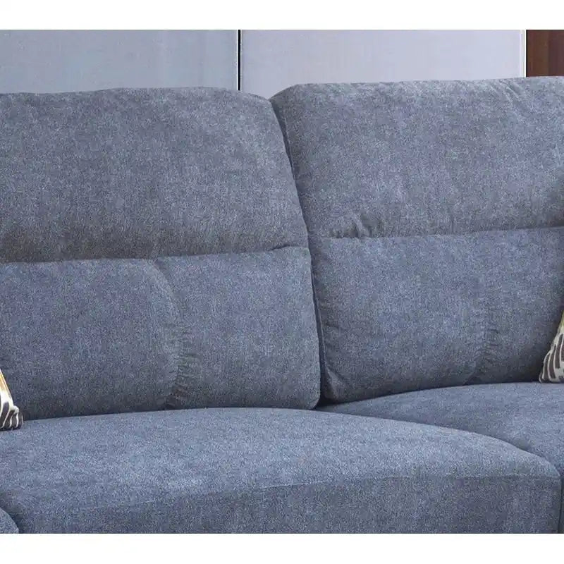 Diego 103.5 Fabric Sectional Sofa with Right Facing Chaise, Storage Ottoman, and 2 Accent Pillows