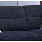 Diego 103.5 Fabric Sectional Sofa with Right Facing Chaise, Storage Ottoman, and 2 Accent Pillows