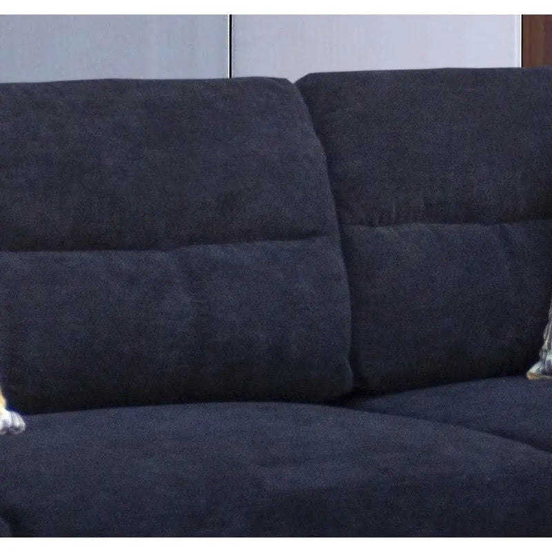 Diego 103.5 Fabric Sectional Sofa with Right Facing Chaise, Storage Ottoman, and 2 Accent Pillows