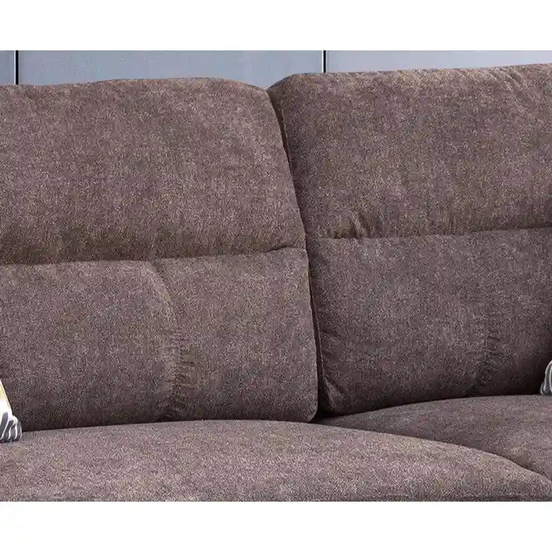 Diego 103.5 Fabric Sectional Sofa with Right Facing Chaise, Storage Ottoman, and 2 Accent Pillows