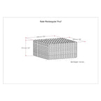 WYNDENHALL Terri Square Pouf