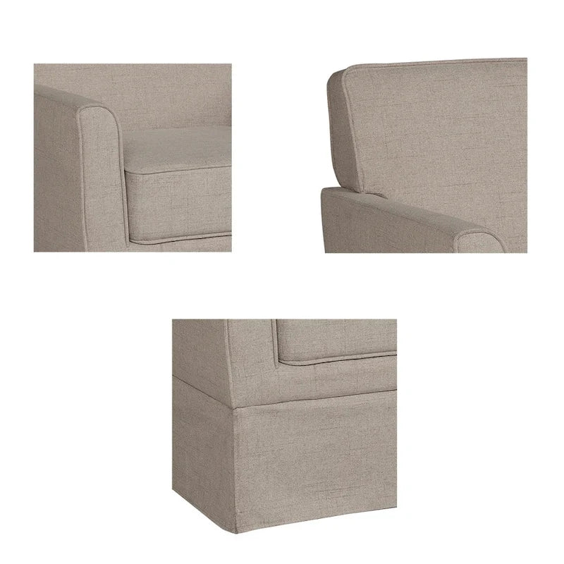 510 Design Paula Slipcover Accent Armchair - 30W x 30.5D x 33H