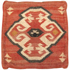 HERAT ORIENTAL Handmade Indo Wool and Jute Kilim Pouf