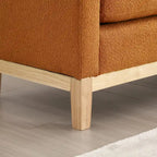 Elegant Upholstered Bench,with Wood Legs